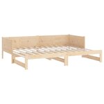 vidaXL Lit coulissant Bois de pin solide 2x(80x200) cm