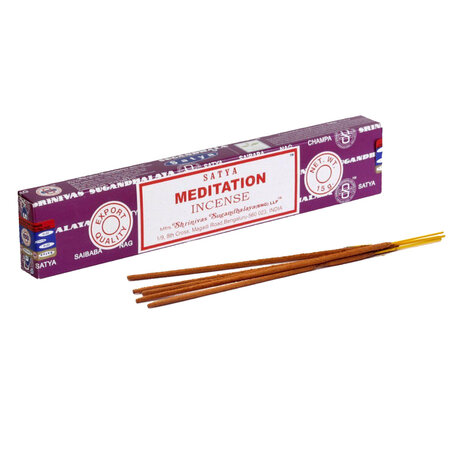 Encens satya méditation - 15 grammes environ 15 bâtonnets