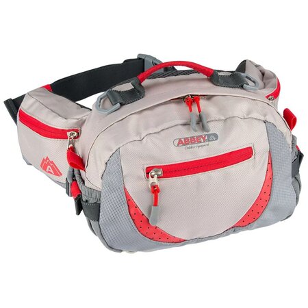 Abbey sac de taille d'extérieur beige et rouge 21qe-bgr-uni