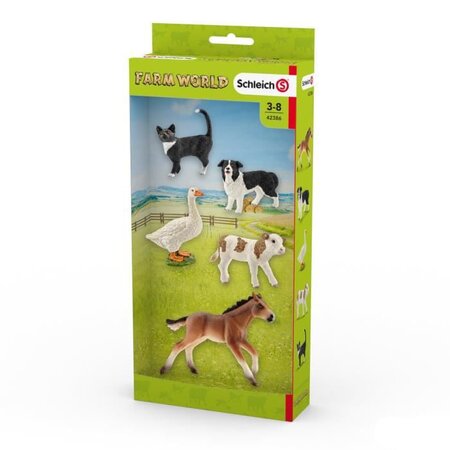 Schleich - figurine  assortiment d'animaux farm world