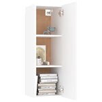 vidaXL Ensemble de meubles TV 4 Pièces Blanc Aggloméré