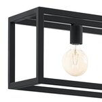 Eglo lampe suspendue elswick 3x25 w noir 49564