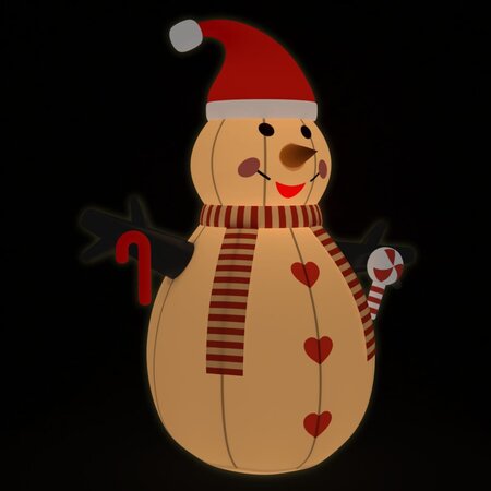 vidaXL Bonhomme de neige gonflable avec LED 300 cm