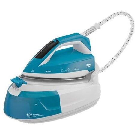 Beko - centrale vapeur steamxtra ™ smartstation™ - 100g/min - réservoir 1l - 2400w - 5 8 bars - bleu turquoise