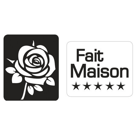 Tampon fond de moule savon Fait Maison et Rose