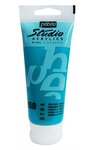Peinture studio acrylique tube vert/bleu iridescent 100 ml pébéo
