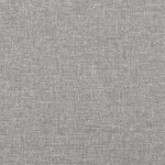 vidaXL Cadre de lit avec tête de lit Gris clair 90x200 cm Tissu
