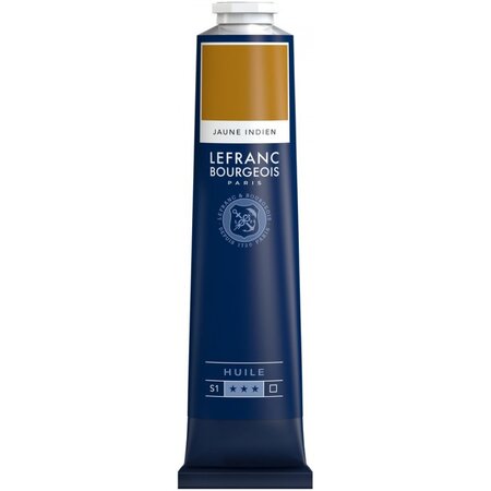 Peinture à l'huile en tube jaune indien 150ml - lefranc & bourgeois