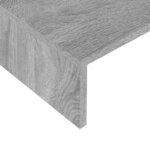 vidaXL Support de moniteur Sonoma gris 110x23 5x9 cm Bois d'ingénierie
