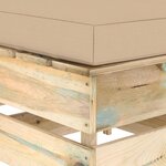 vidaXL Salon de jardin 4 Pièces avec coussins vert bois imprégné