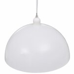vidaXL Plafonnier 2 Pièces Hauteur réglable Semi-sphérique Blanc