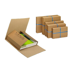 Lot de 100 etuis croix d’expédition carton brun 430×310 épaisseur 10 à 60 mm
