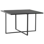 vidaXL Mobilier à dîner de jardin 5Pièces et coussins Résine tressée Noir
