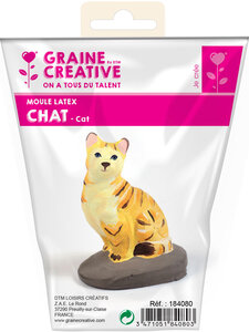 Moule en Latex Chat assis