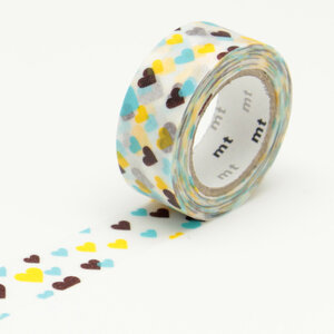 Masking Tape MT Kids 1 5 cm Coeur multicolore