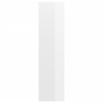 vidaXL Meuble TV mural Blanc brillant 37x37x142 5 cm Aggloméré