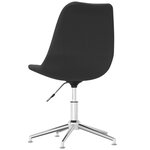 vidaXL Chaises pivotantes à manger lot de 4 Gris foncé Tissu