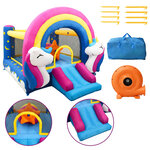 Happy Hop Château gonflable avec toboggan 335x265x215 cm PVC