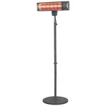 Eurom chauffage pour patio "q-time golden 1800s" 1800 w gris foncé