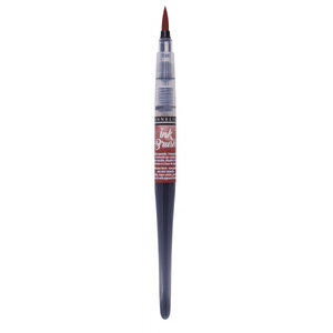 Pinceau a reservoir - ink brush - rouge venise - sennelier