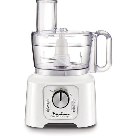 Moulinex robot multifonctions double force 544110 - 800w - bol 2 2l - 2 sorties moteur - fonction pulse - disque réversible  blender
