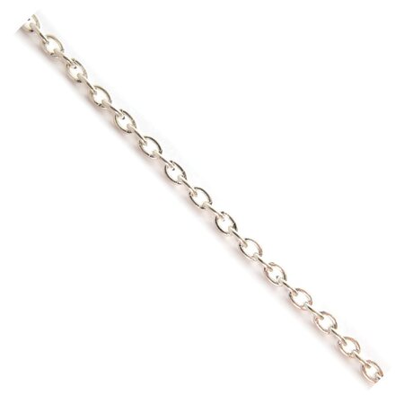 Chaîne maille jaseron Ø3mm Argent Au mètre