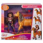 Spirit : l'indomptable - coffret en avant spirit & lucky  avec poupée lucky 18 cm et et figurine spirit 21 cm - poupées - des 3 ans