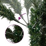 vidaXL Sapin de Noël artificiel à charnières avec baies rouges 150 cm