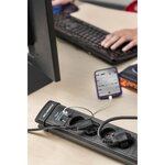 Brennenstuhl Multiprise Premium-Line avec parasurtenseur 60 000A et prises-chargeur USB 4 prises de courant 1,80m H05VV-F 3G1,5