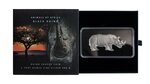BLACK RHINO Animals of Africa 1 onces argent monnaie 2 Dollars Solomon Islands 2022