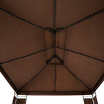 Tectake Tonnelle 3,9 x 2,9 m LEYLA - marron
