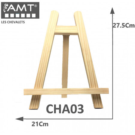 Mini chevalet en bois - 27 x 19 cm - amt cha03