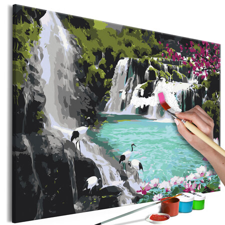 Tableau à peindre par soi-même - heaven on earth l x h en cm 60x40