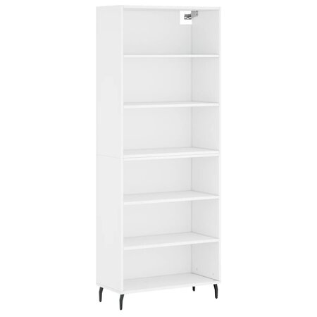 vidaXL Buffet blanc 69 5x32 5x180 cm bois d'ingénierie