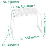 Ridder tabouret de baignoire blanc 100 kg a00500101