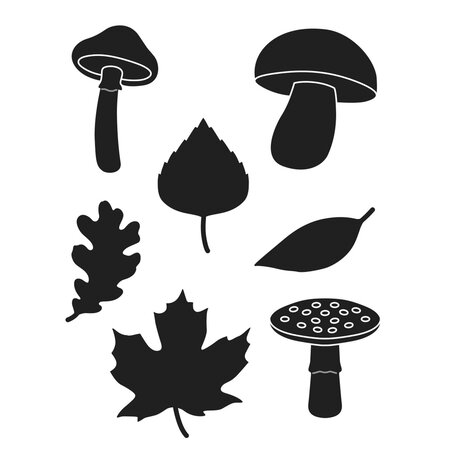Matrices de découpe - Feuilles et Champignons