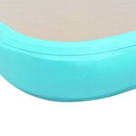vidaXL Tapis gonflable de gymnastique avec pompe 600x100x10cm PVC Vert