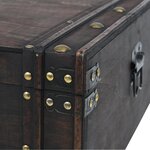 vidaXL Table basse Bois massif style vintage 120 x 55 x 35 cm