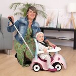 Smoby voiture à enfourcher enfant 3 en 1 maestro rose