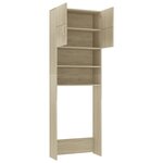 vidaXL Meuble de machine à laver Chêne Sonoma 64x25 5x190 cm Aggloméré