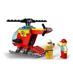 Lego 60318 city fire l'hélicoptere des pompiers  jouet pour filles et garçons +4 ans  figurine pompier et brique de démarrage