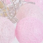 Guirlande lumineuse boules colorées 20 led 3 72 m