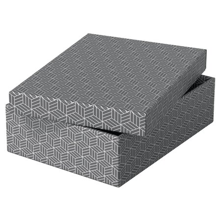 Set de 3 boîtes de rangement & cadeau 265 x360x100 mm  gris esselte