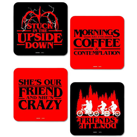 4 dessous de verres stranger things