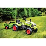 FALK Tracteur a pédales Claas avec remorque