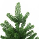 vidaXL Arbre de Noël artificiel pré-éclairé et boules 210 cm vert