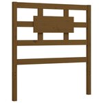 vidaXL Cadre de lit tête de lit marron miel 100x200 cm bois massif
