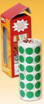 Gommettes rouleau Rond Ø 15 mm Vert x 2 832