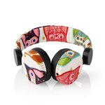 Casque filaire | Câble rond de 1,2 m | Oreillette | Owl | Noir