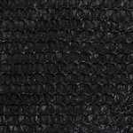 vidaXL Voile d'ombrage 160 g/m² Noir 2x4 5 m PEHD